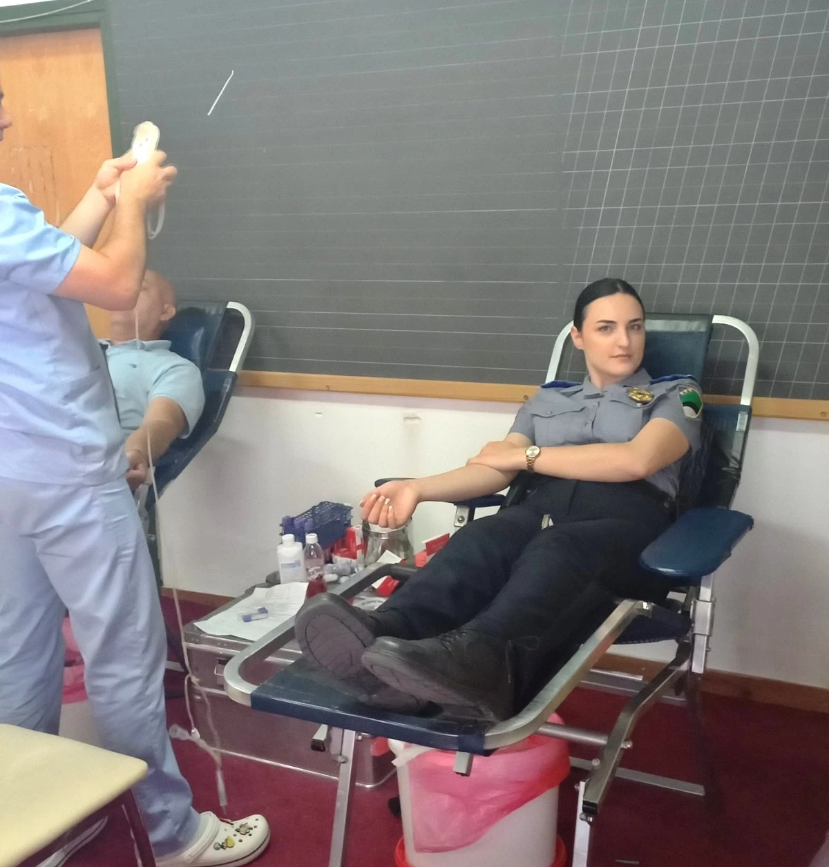 PS Kalesija - realizovana akcija darivanja krvi u organizaciji  Poliklinike za transfuziologiju i Crvenog križa/krsta Općine Kalesija